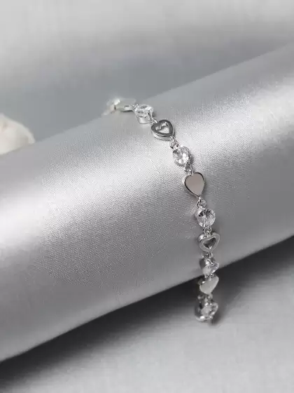 Women Rhodium-Plated Bracelet - image 3