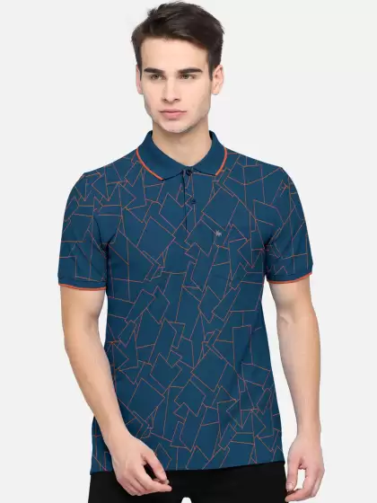 Printed Polo Collar T-shirt - image 3