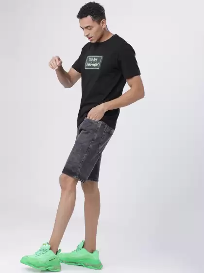 Men Slim Fit Denim Shorts - image 3