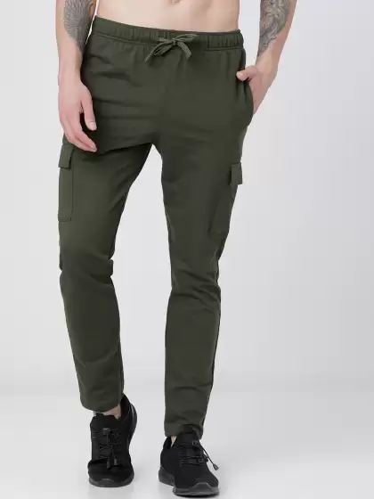 Men Solid Slim-Fit Track Pants - image 3