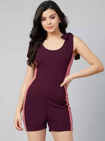 Women Colourblocked Legsuit - image 3