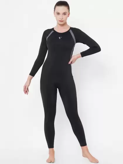 Women Solid Swimming Costume - image 3