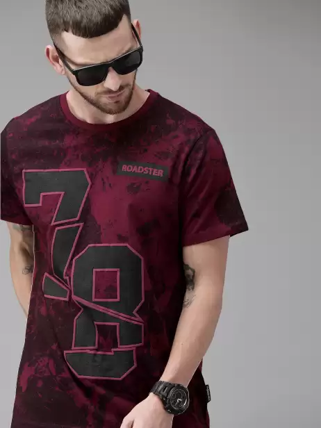 Printed Round Neck Pure Cotton T-shirt - image 4