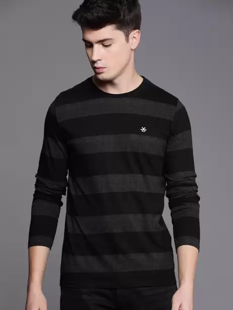 Striped Slim Fit Cotton Pure Cotton T-shirt - image 4