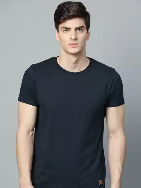 Solid Round Neck T-shirt - image 4