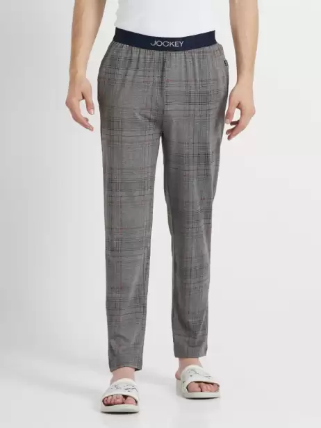 Men Checked Lounge Pants - image 4
