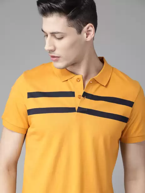 Solid Polo Collar T-shirt - image 4