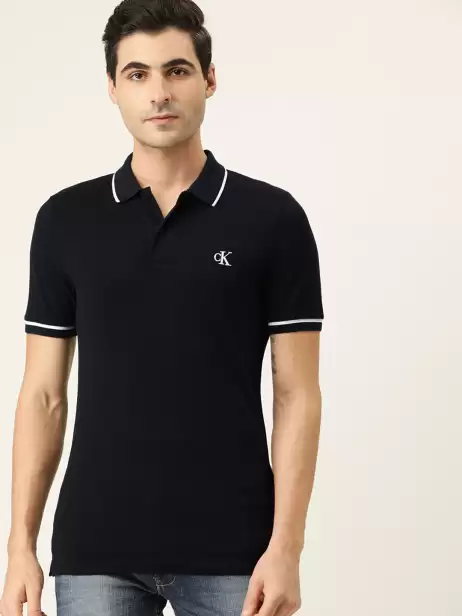 Slim Fit Polo Collar T-shirt - image 4