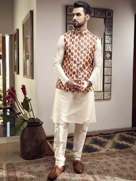 Men Kurta Set & Nehru Jacket - image 4