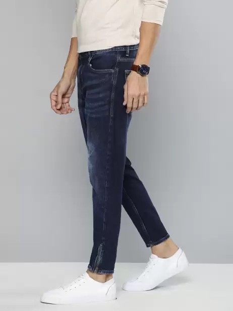 Men Slim Tapered Crop Jeans - image 4