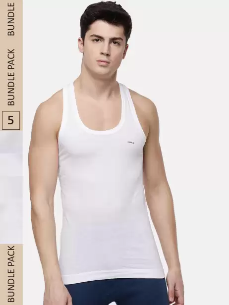 Men Pack of 5 Innerwear Vests - image 4