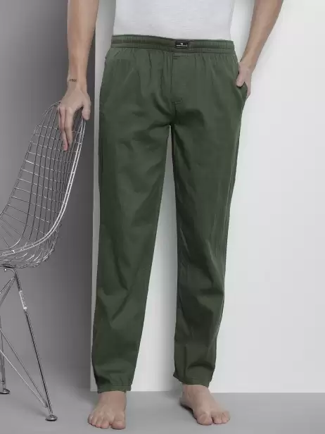Men Solid Lounge Pants - image 4