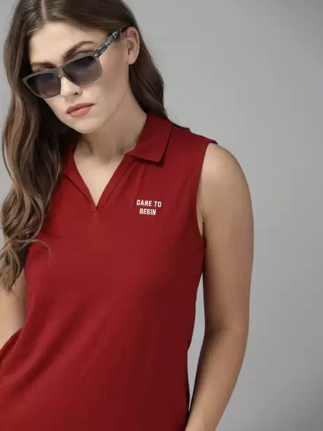 Solid Polo Collar Pure Cotton T-shirt - image 4