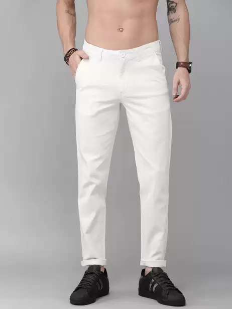 Men Regular Fit Regular Trousers - image 4
