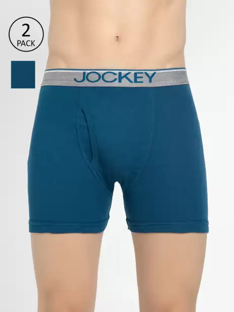 Men Pack Of 2 Assorted Pure Cotton Boxer Briefs - image 4