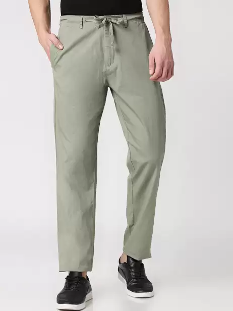 Men Cotton Regular Trousers - image 4