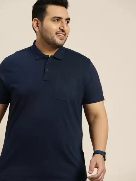 Men Solid Polo Collar T-shirt - image 4