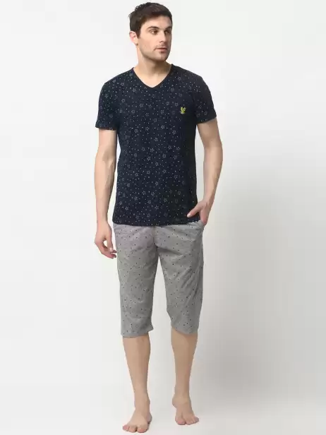 Men Cotton Blend Night Suit - image 4