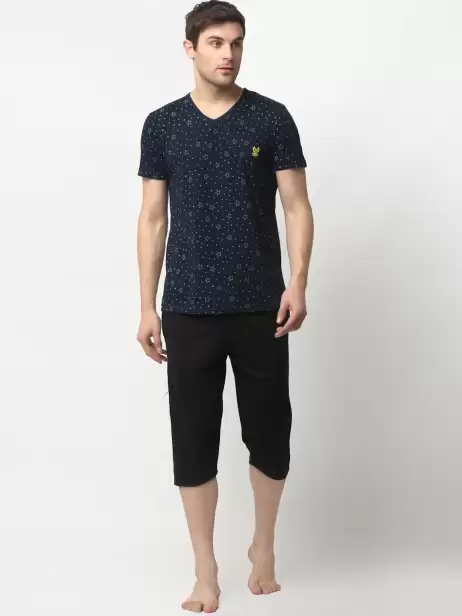 Men Cotton Blend Night Suit - image 4