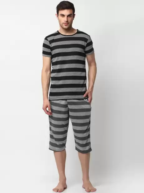 Men Pure Cotton Night Suit - image 4