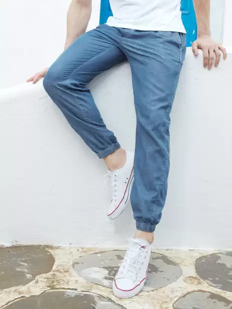 Men Relaxed Fit Joggers - image 4