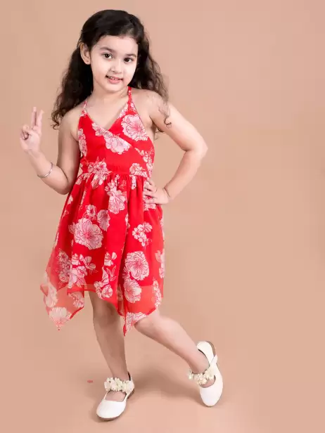 Floral Chiffon Dress - image 4