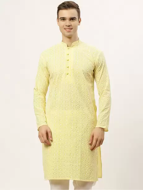 Men Embroidered Kurta - image 4