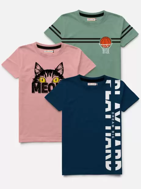 Boys Pack Of 3 Printed T-shirt - image 4