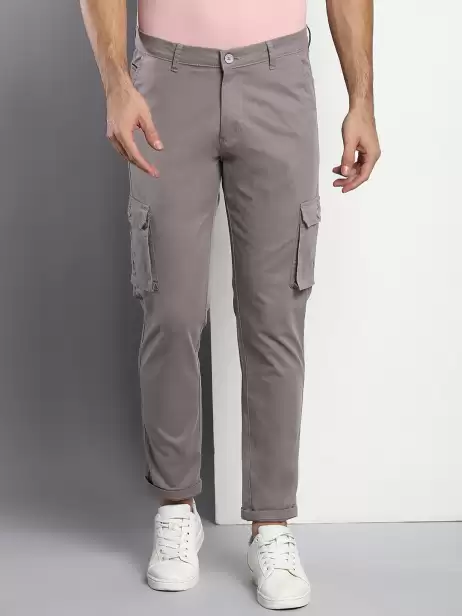 Men Tapered Fit Cargos Trousers - image 4