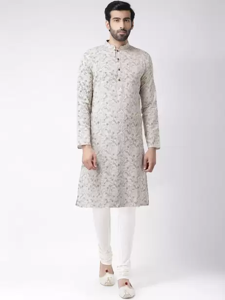 Men Printed Kurta Set - image 4