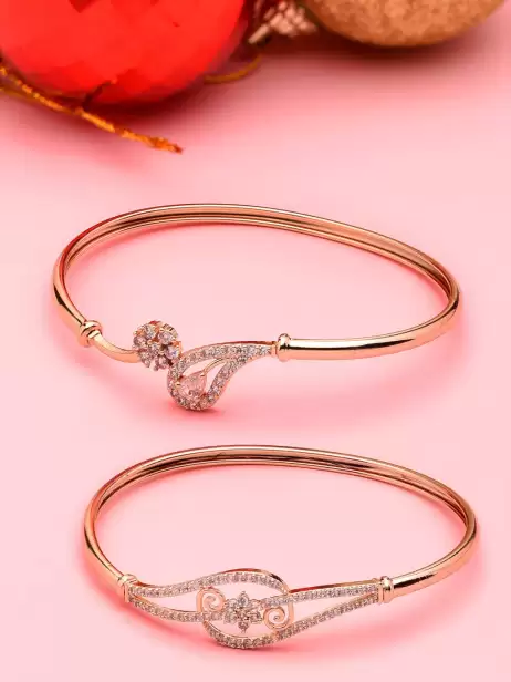 Women Set of 2 Kada Bracelets - image 4