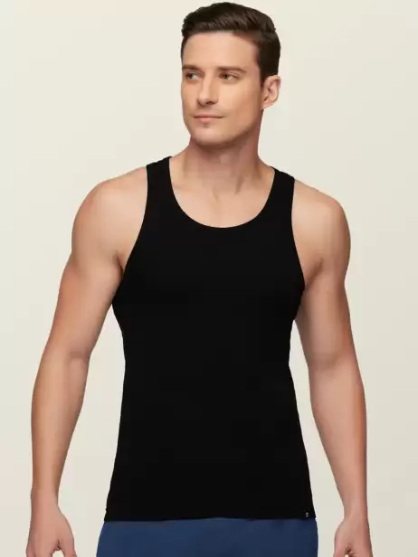Men Solid Innerwear Vest - image 4