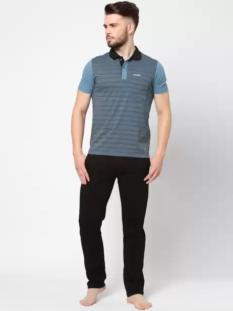 Men Striped Night suit - image 4