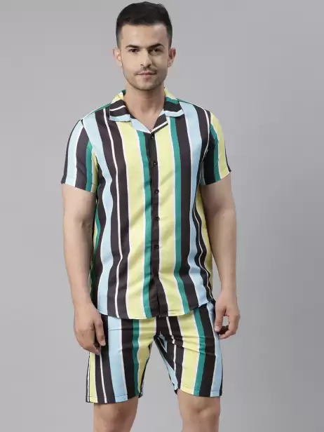 Men Striped Night Suit - image 4