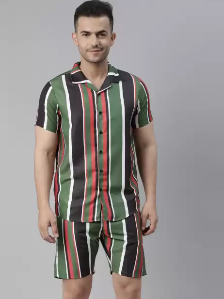 Men Striped Night Suit - image 4
