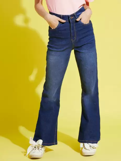 Girls Bootcut High-Rise Jeans - image 4