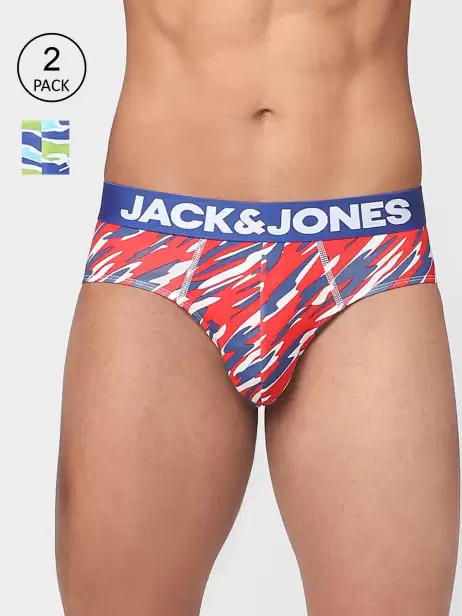 Men Pack Of 2 Printed Cotton Basic Briefs - image 4