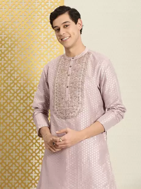 Men Floral Jashn Kurta - image 4