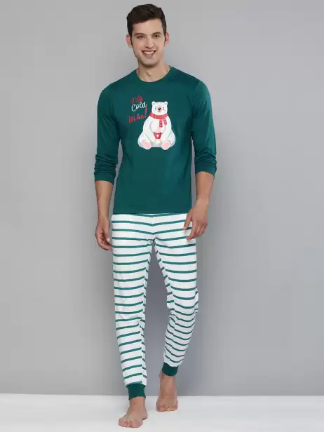 Men Printed Night suit - image 4
