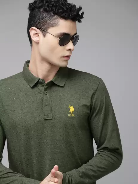 Men Polo Collar Slim Fit T-shirt - image 4