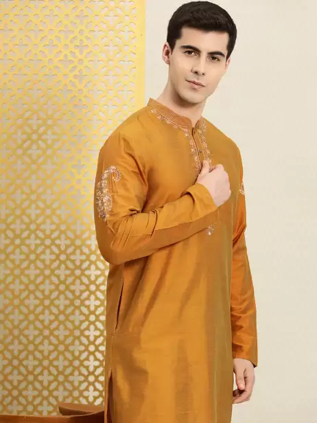 Men Thread Work Jashn Kurta - image 4