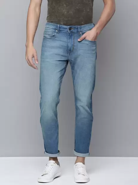 Men Slim Tapered Fit Jeans - image 4