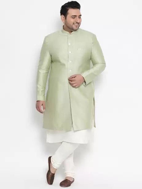Men Solid Sherwani - image 4