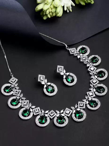 Women Studded Jewellery Set - image 4