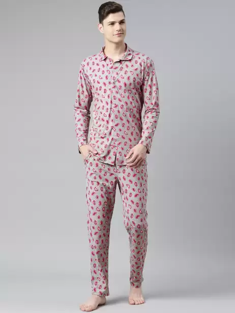 Men Printed Night suit - image 4