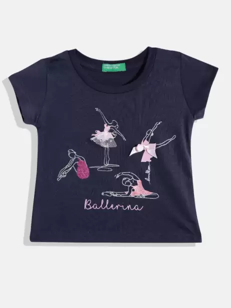 Girls Printed Cotton T-shirt - image 4