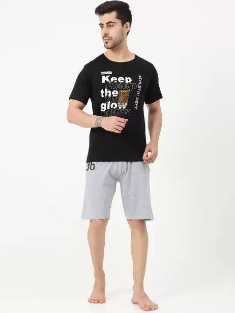 Men Printed Night suit - image 4