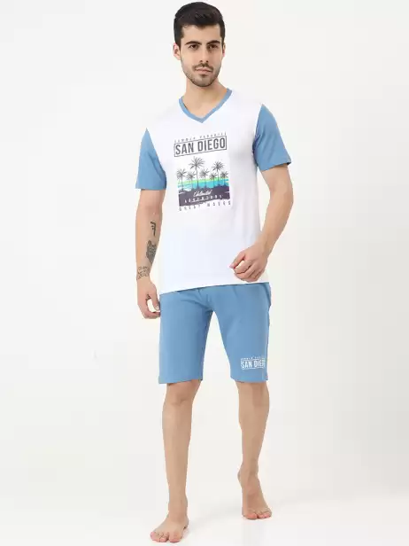 Men Printed Night suit - image 4