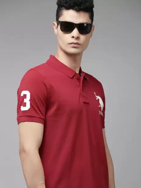 Men Polo Collar Slim Fit T-shirt - image 4