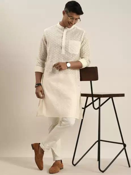 Men Cora Pure Cotton Kurta - image 4